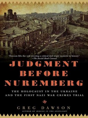 cover image of Judgment Before Nuremberg